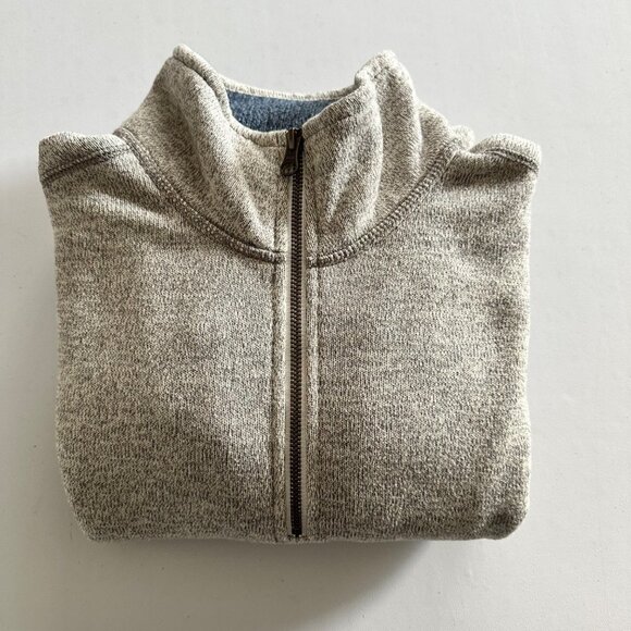 Arrow Men's 1/4 Zip Sweater Pullover Large Gray EUC Soft Winter Sweater - Picture 11 of 11